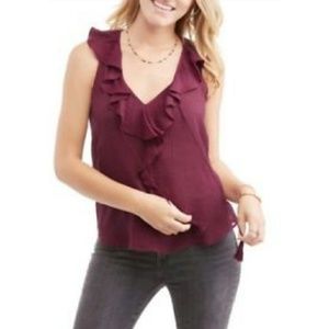 3/$25 Dainty‎ Ruffle Top-NWT